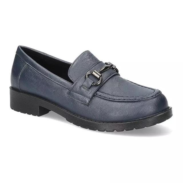 Easy Street Witney Comfort Womens Loafers Blue Product Image