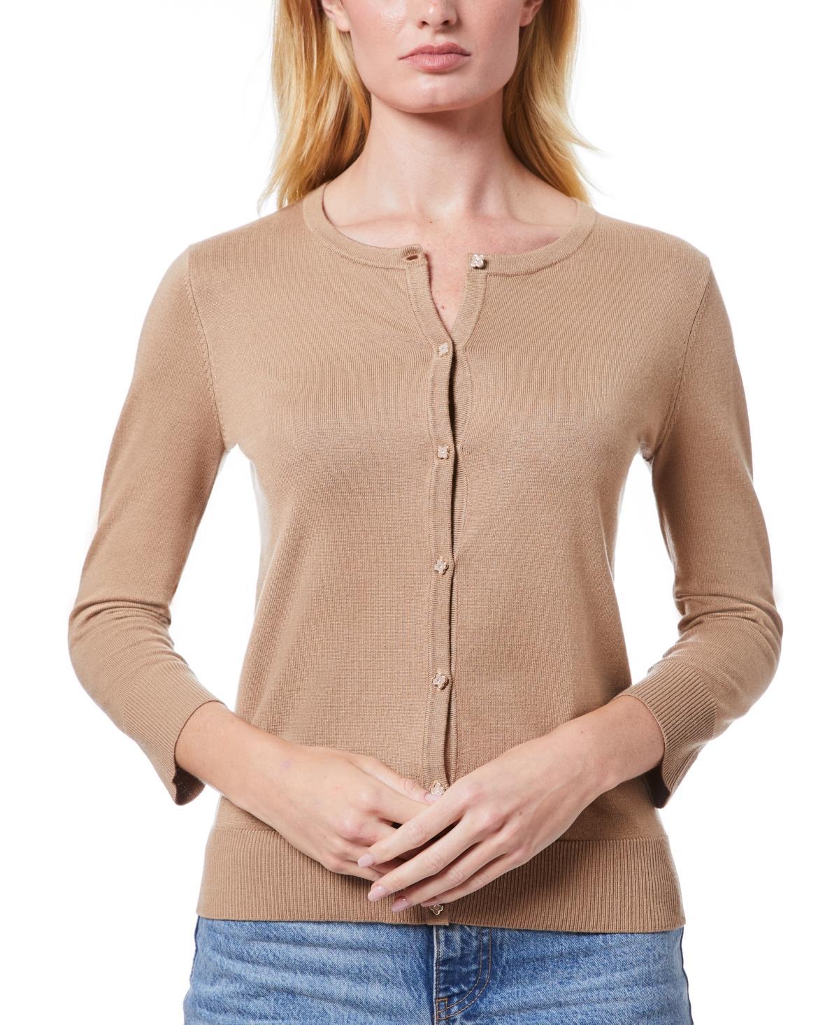 Melissa Paige Womens Novelty Button-Front Cardigan Sweater, Regular & Petites Product Image