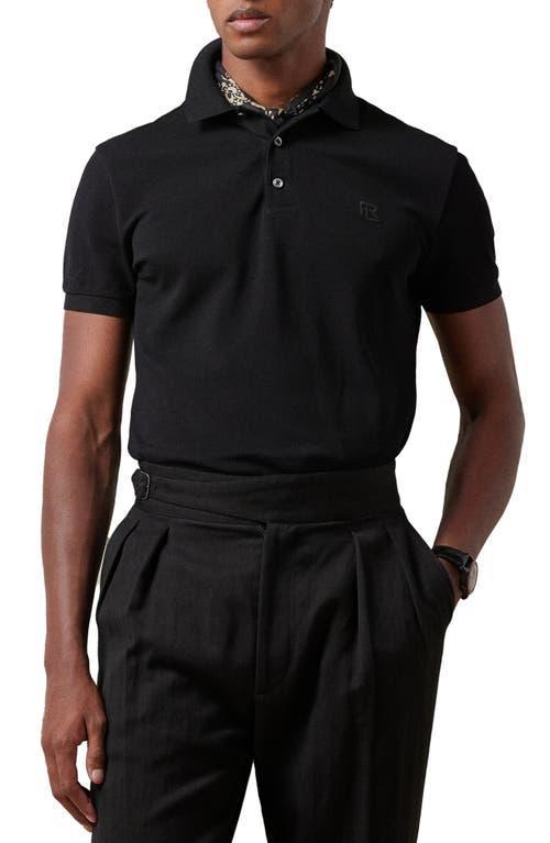 Ralph Lauren Purple Label Embroidered Logo Cotton Piqu Polo Product Image