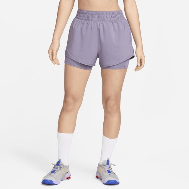 Nike Womens One Dri-FIT High-Waisted 3 2-in-1 Shorts Product Image