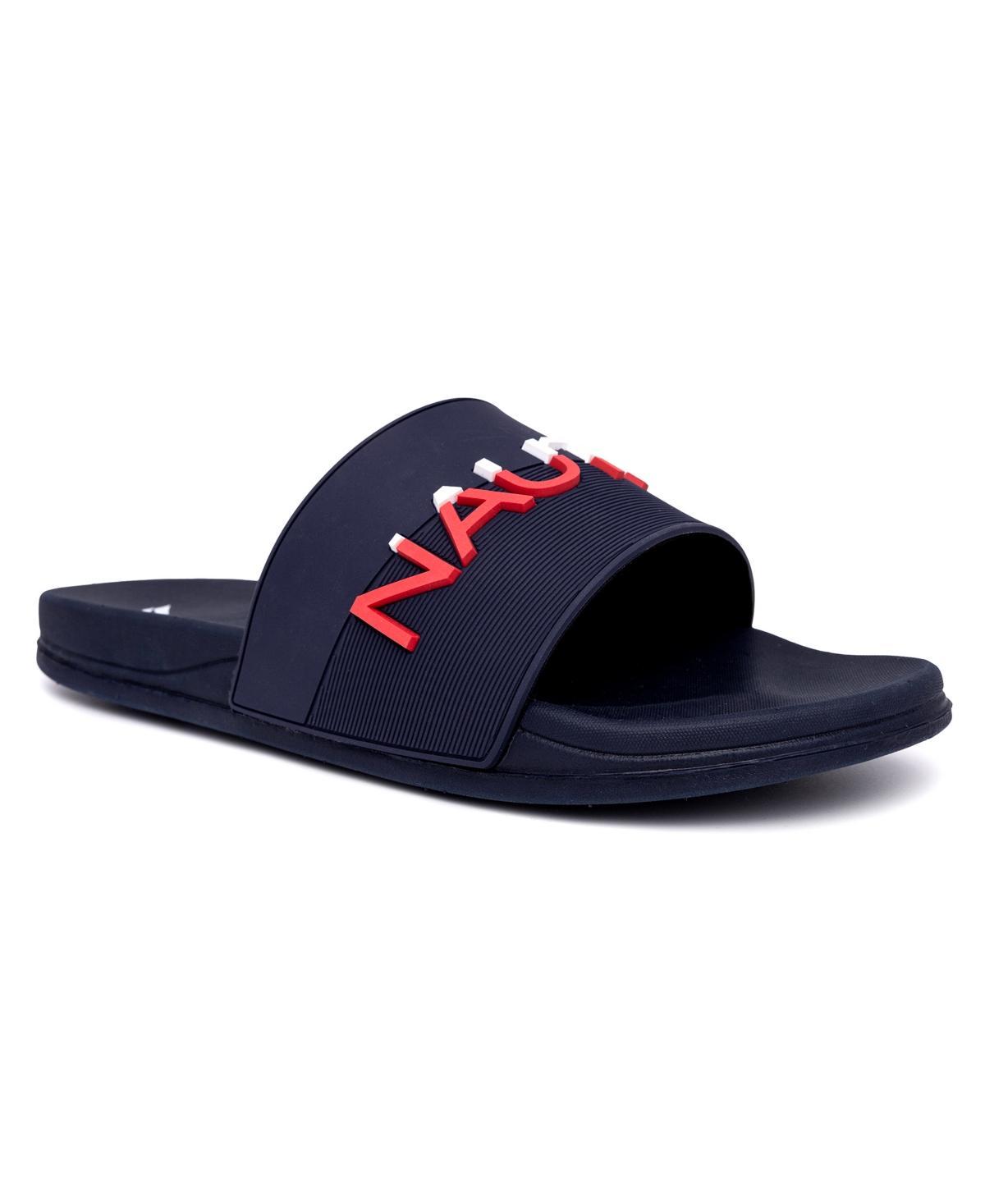 Nautica Mens Brome Pool Slip On Slides - Black Product Image