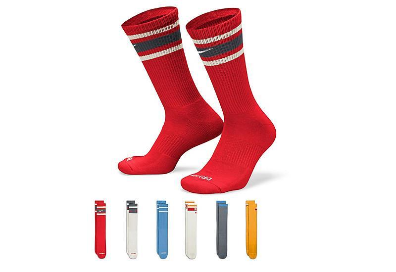 Nike Men's Large Everyday Plus Crew Socks 6 Pairs Product Image