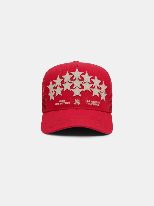 STARS TRUCKER HAT - Red Male Product Image