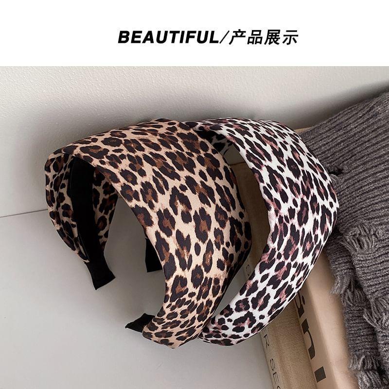 Leopard Print Fabric Headband Product Image