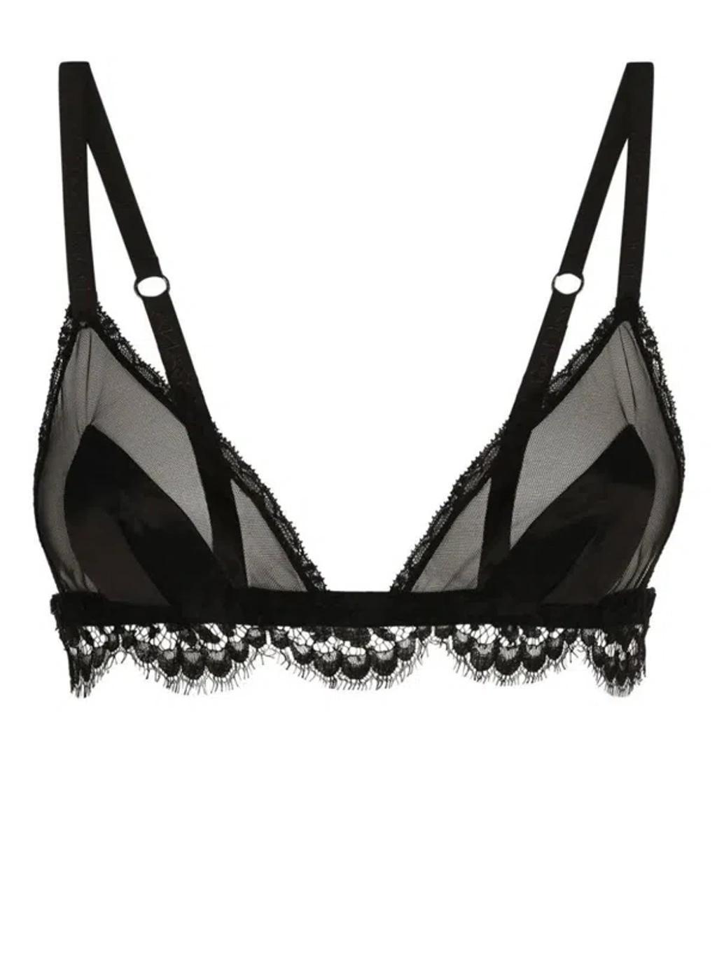 DOLCE & GABBANA Lace Bra In Black Product Image