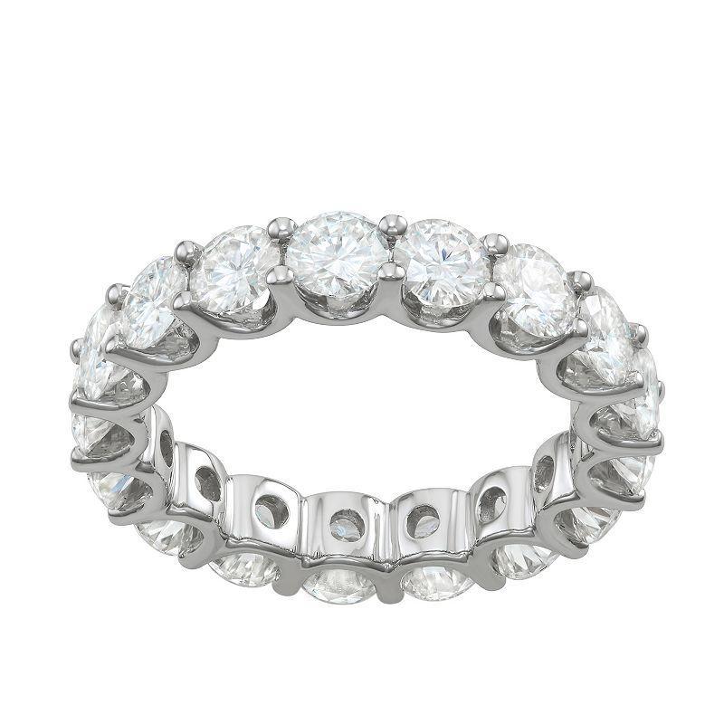 Charles & Colvard 5 Ct. T.w. Lab Created Moissanite Eternity Band In 14K White Gold, 7 Product Image