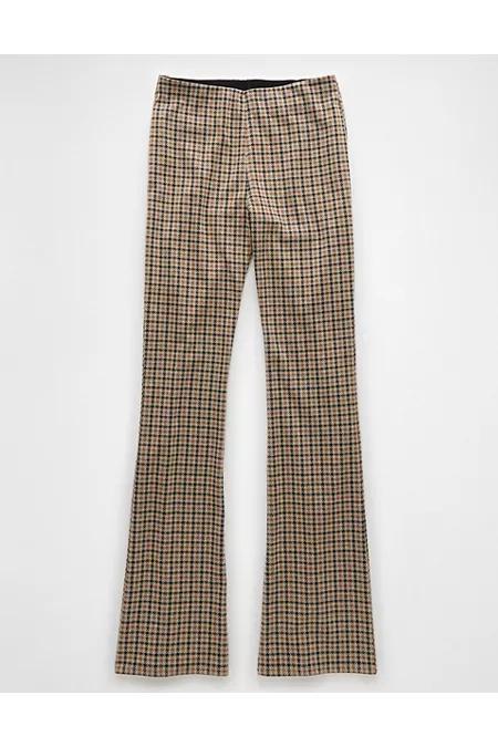 AE It Knit Pull-On High-Waisted Kick Boot Houndstooth Pant Womens Product Image