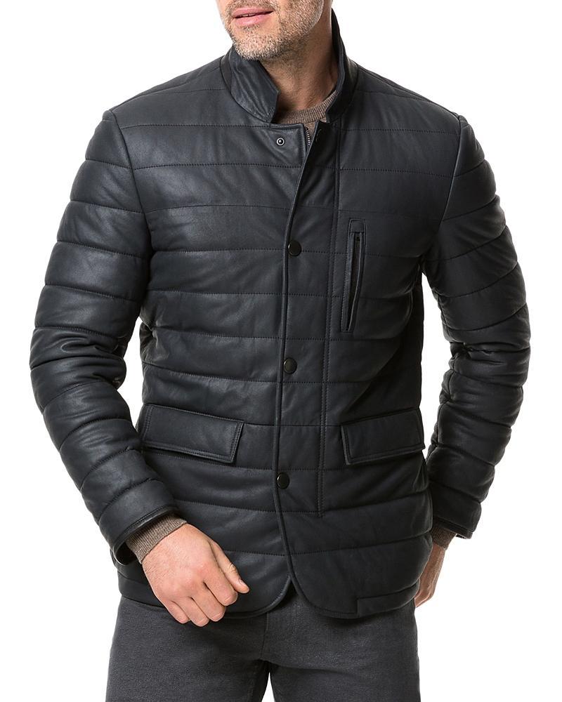 Rodd & Gunn Ashwell Quilted Leather Jacket Product Image