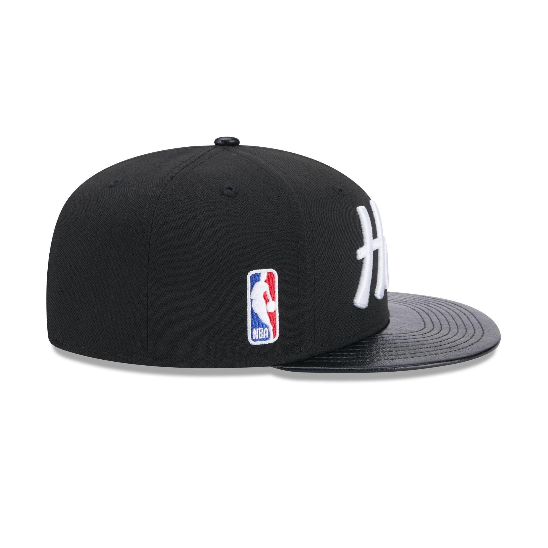 Miami Heat Faux Leather Visor 9FIFTY Snapback Male Product Image