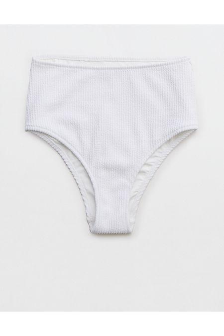 Aerie Crinkle High Waisted Cheeky Bikini Bottom Women's Product Image