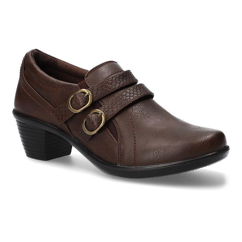 Easy Street Stroll Womens Ornamented Ankle Boots Brown Product Image