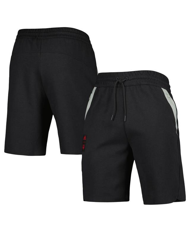 Mens adidas Black Chicago Fire 2023 Player Travel Shorts Product Image