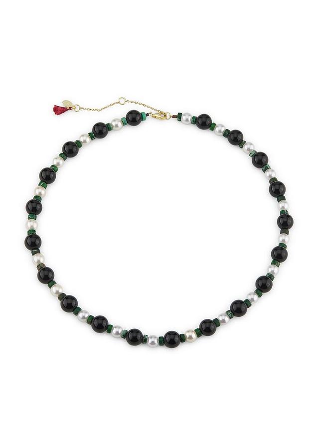 Womens Lea 14K-Yellow-Gold Vermeil & Multi-Gemstone Beaded Bracelet Product Image