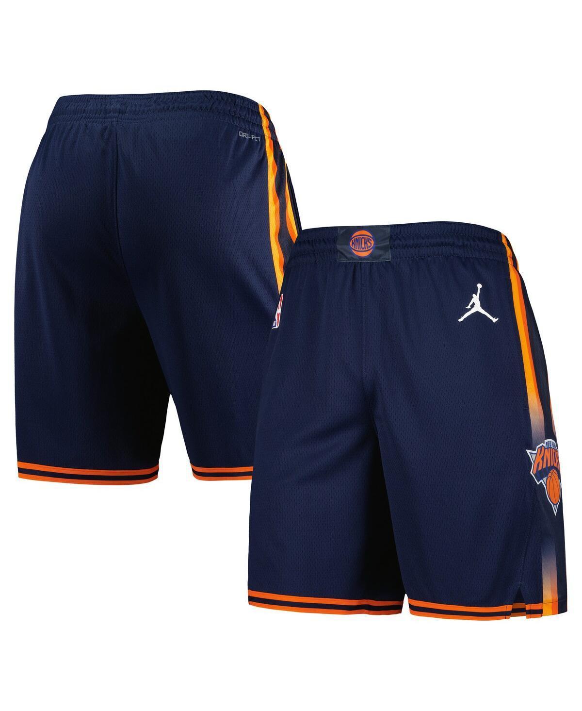 Mens Jordan Navy New York Knicks 2022/2023 Statement Edition Swingman Performance Shorts Product Image