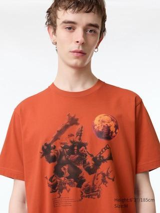 Mens The Legend Of Zelda: Tears Of The Kingdom (Short-Sleeve Graphic T-Shirt) Orange Small UNIQLO US Product Image