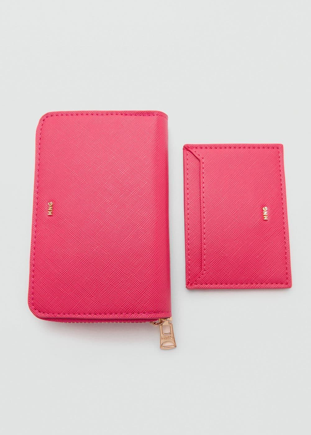 MANGO - Wallet decorative stitching - One size - Women Product Image