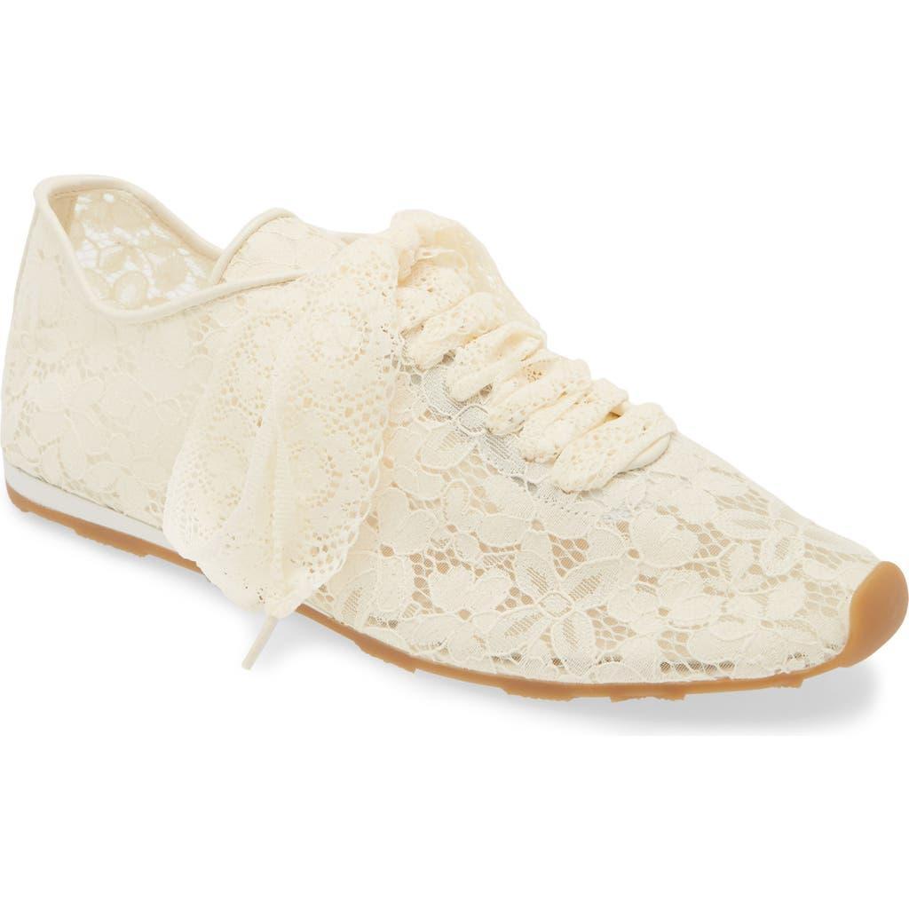 Wing Lace Sneaker In Cream Combo Product Image