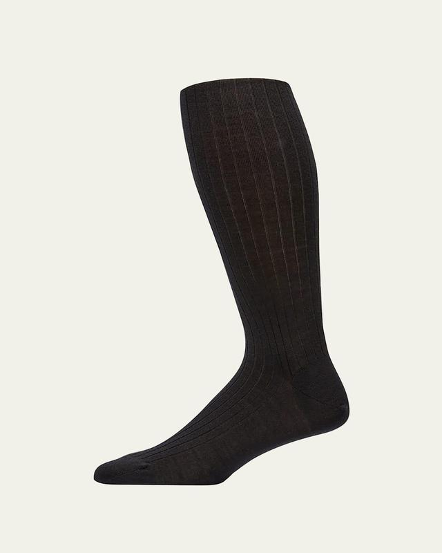 Mens Cashmere Silk Over-Calf Socks Product Image