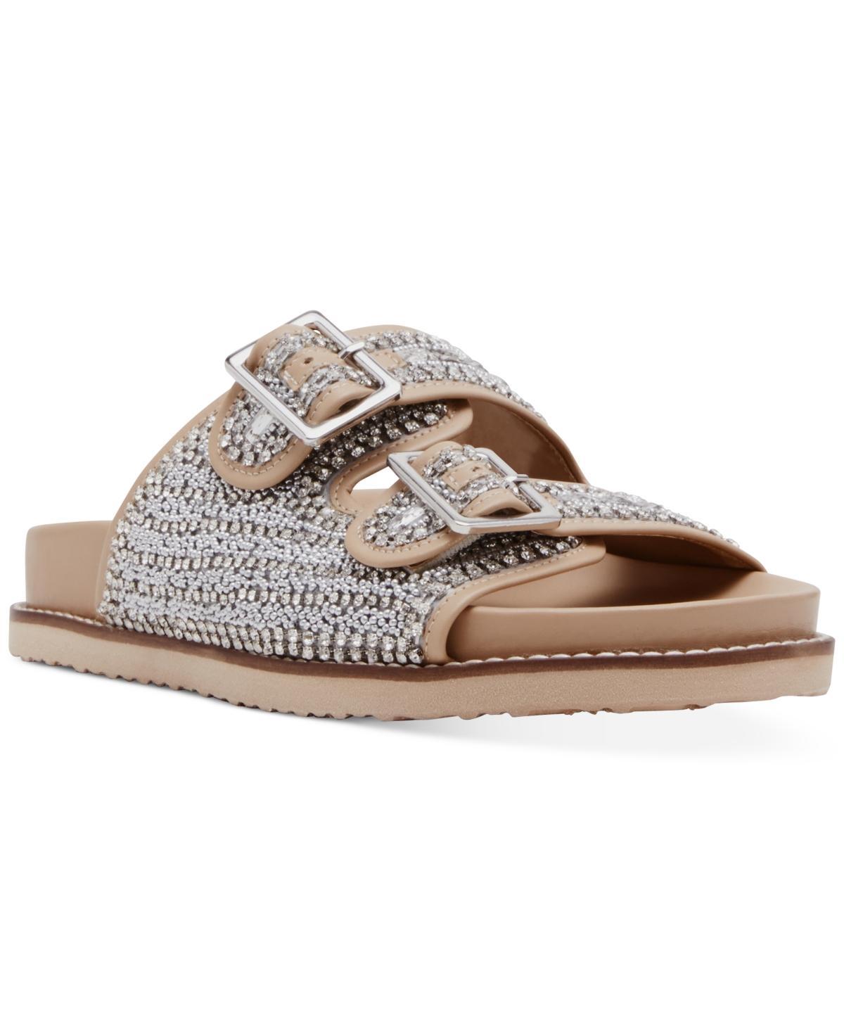 Steve Madden Womens Cabo Embellished Footbed Sandals Product Image