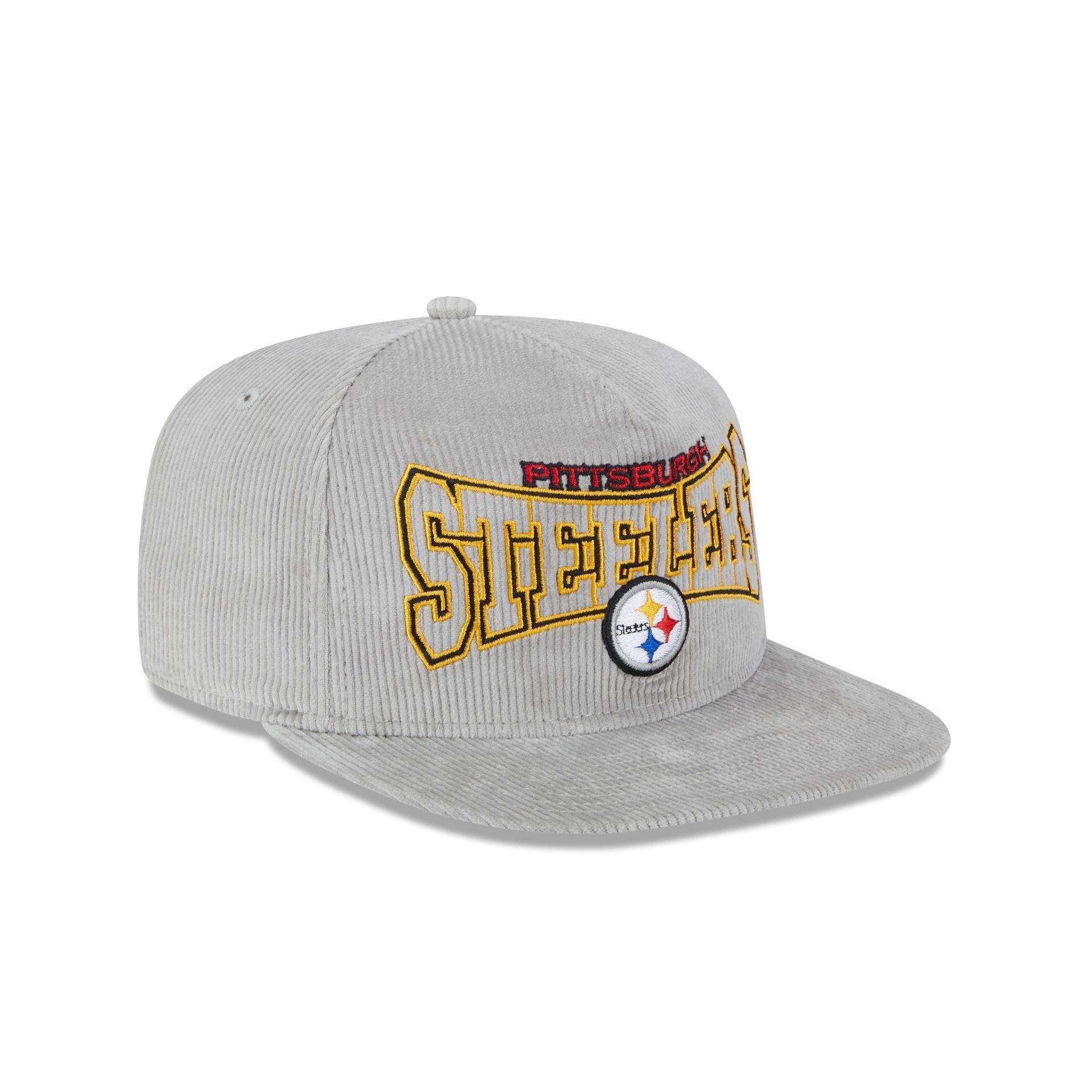 Pittsburgh Steelers Gray Cord Golfer Hat Male Product Image