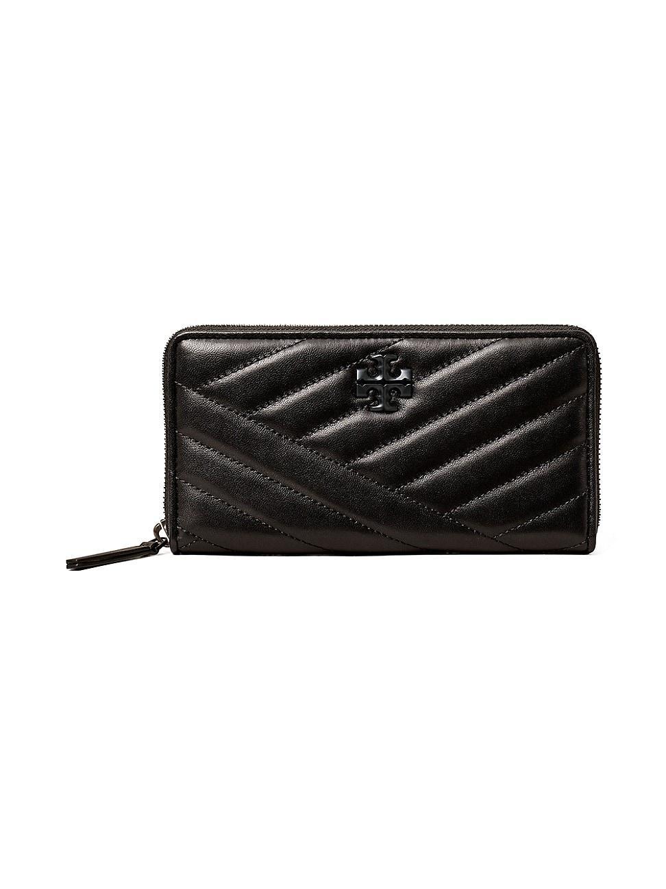 Womens Kira Chevron-Quilted Leather Continental Wallet Product Image