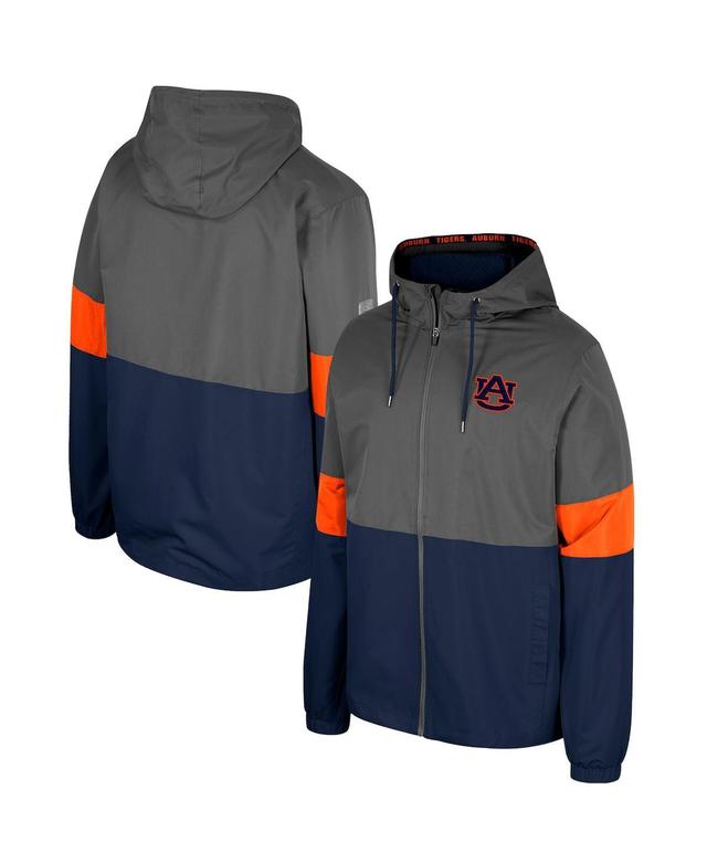 Mens Colosseum Charcoal Auburn Tigers Miles Full-Zip Jacket Product Image