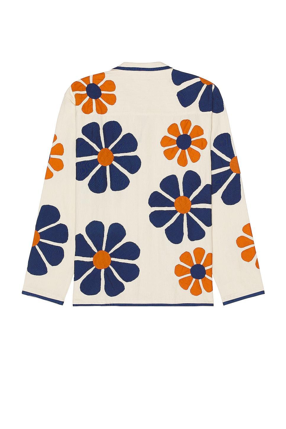 HARAGO Daisy Applique Full Sleeve Shirt Multi. (also in ). Product Image