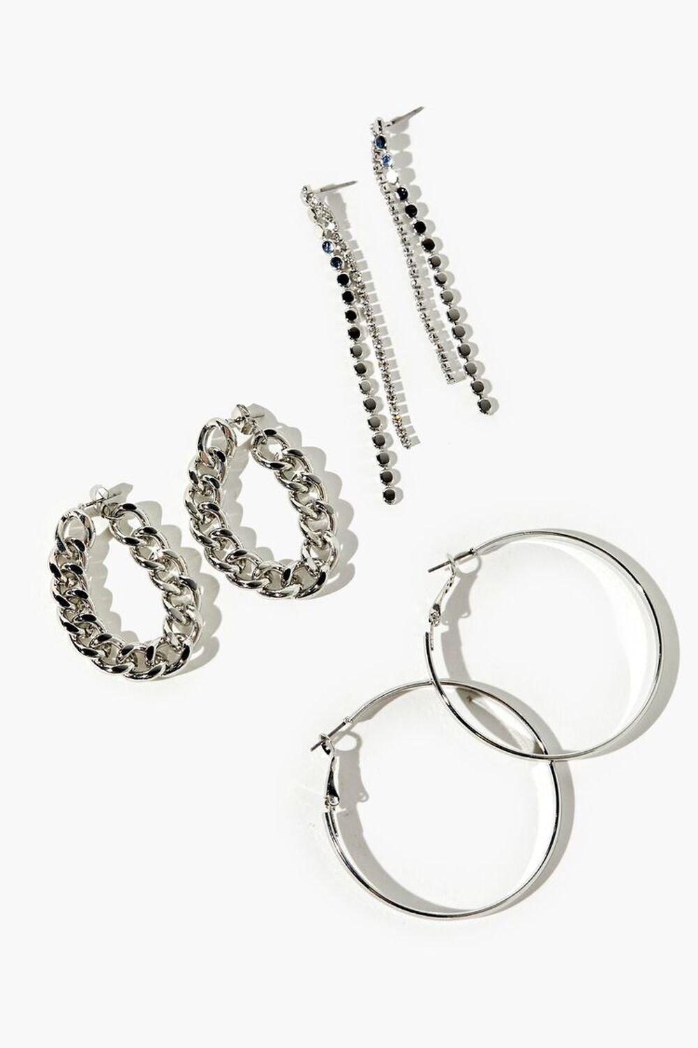 Chain & Hoop Earring Set | Forever 21 Product Image