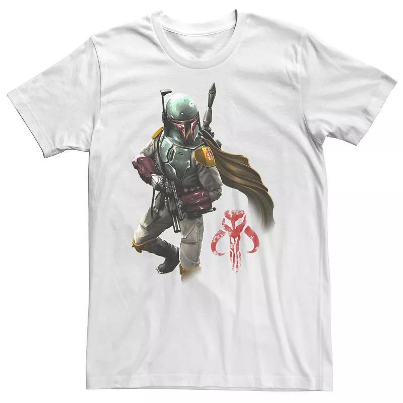 Big & Tall Star Wars Boba Fett Mandalorian Logo Tee, Mens Product Image