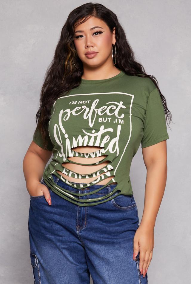 Womens Plus Size Not Perfect But Im Limited Edition Graphic Tee Product Image