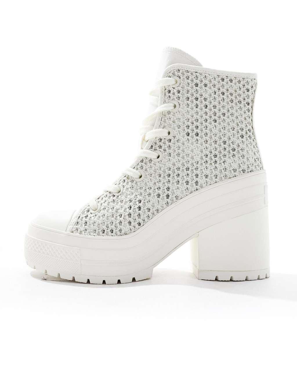 Converse Chuck 70 De Luxe Heeled sneakers in white Product Image