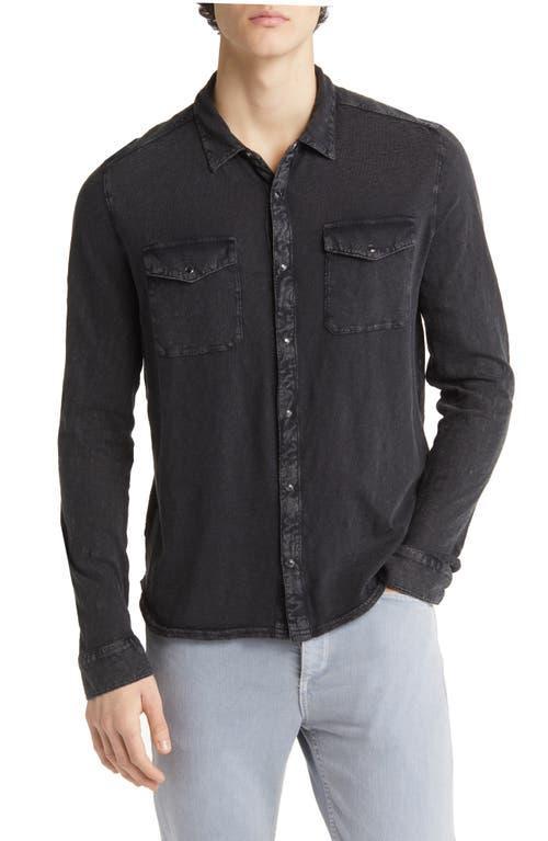 John Varvatos Arvon Cotton Snap-Up Western Shirt Product Image