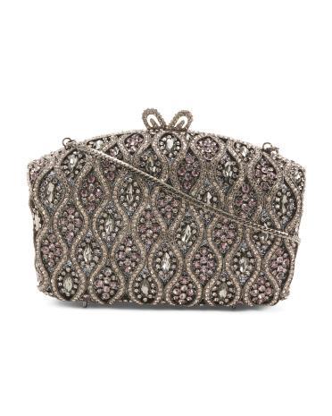 Floral Crystal Clutch for Women Product Image