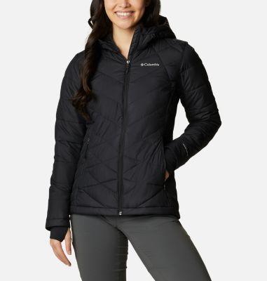 Columbia Heavenly Hooded Jacket (Black) Women's Coat Product Image