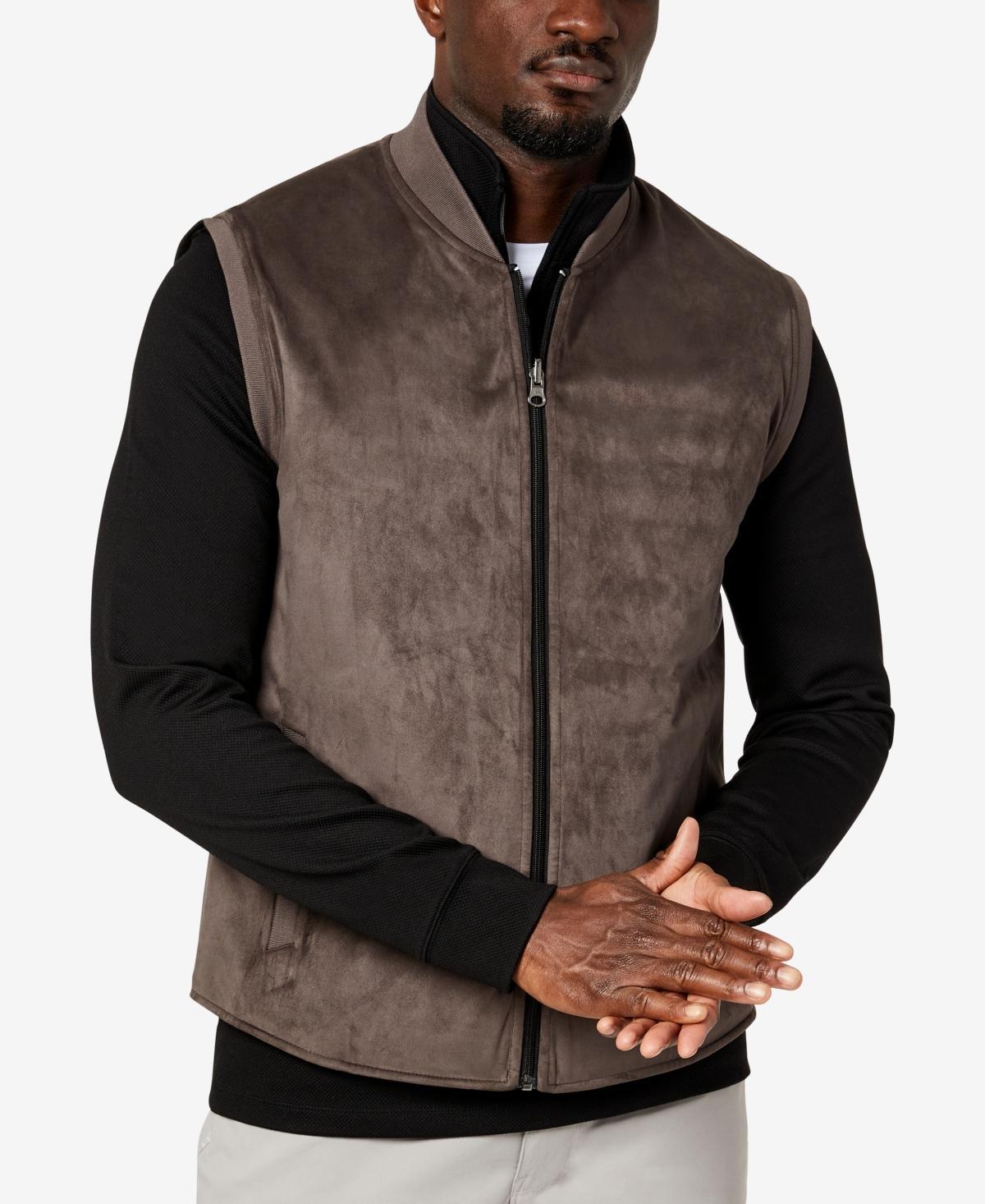 Kenneth Cole Mens Reversible Water-Resistant Vest - Brown Product Image