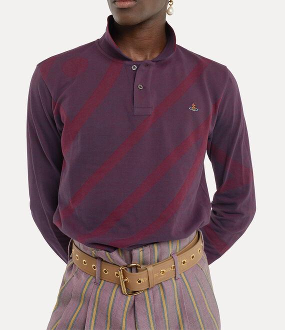 Long Sleeve Polo Top Product Image