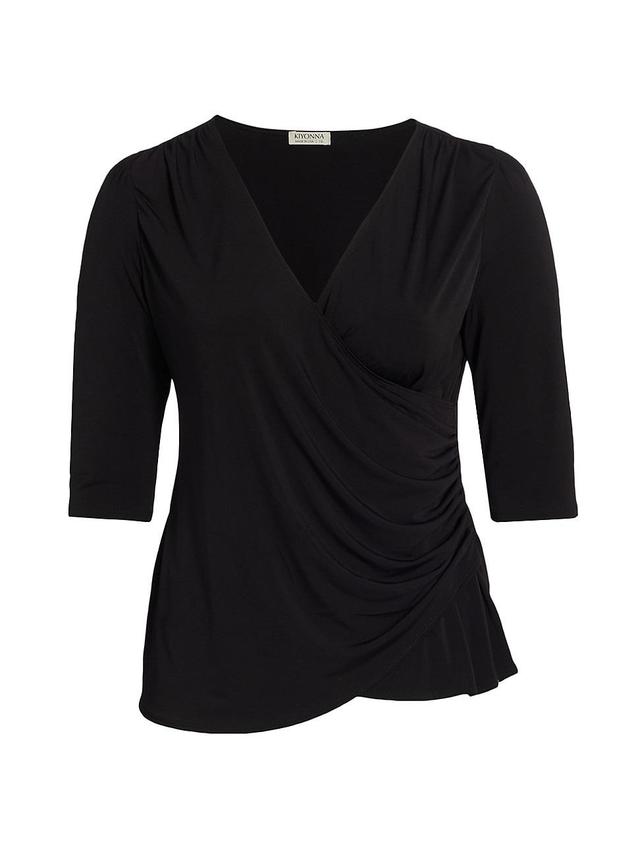 Kiyonna Faux Wrap Top Product Image