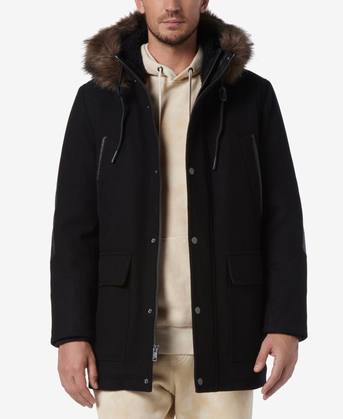 Andrew Marc Dawson Water Resistant Jacket with Faux Fur Trim Product Image