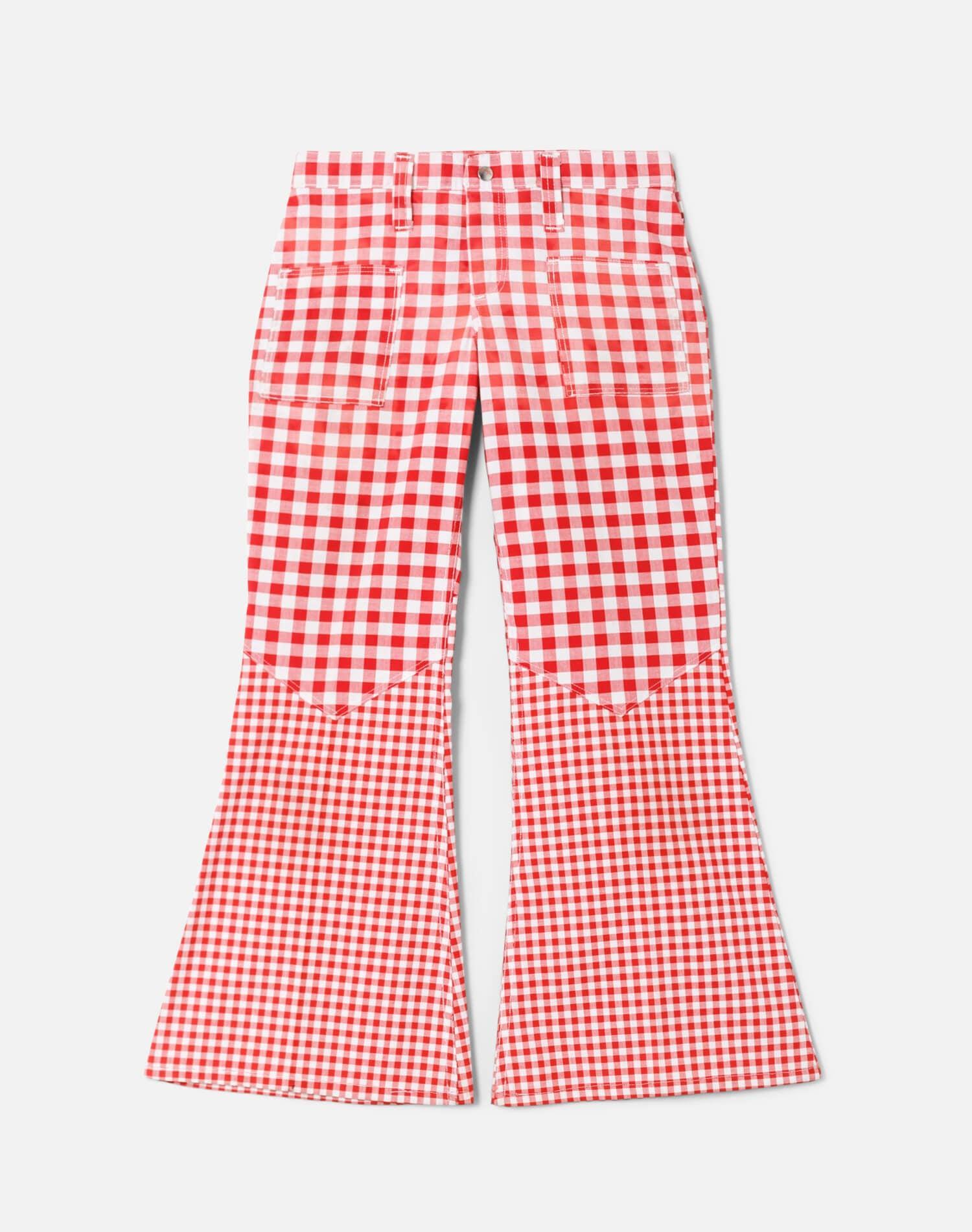 70s Peter Max Wrangler Gingham Pants Female Product Image