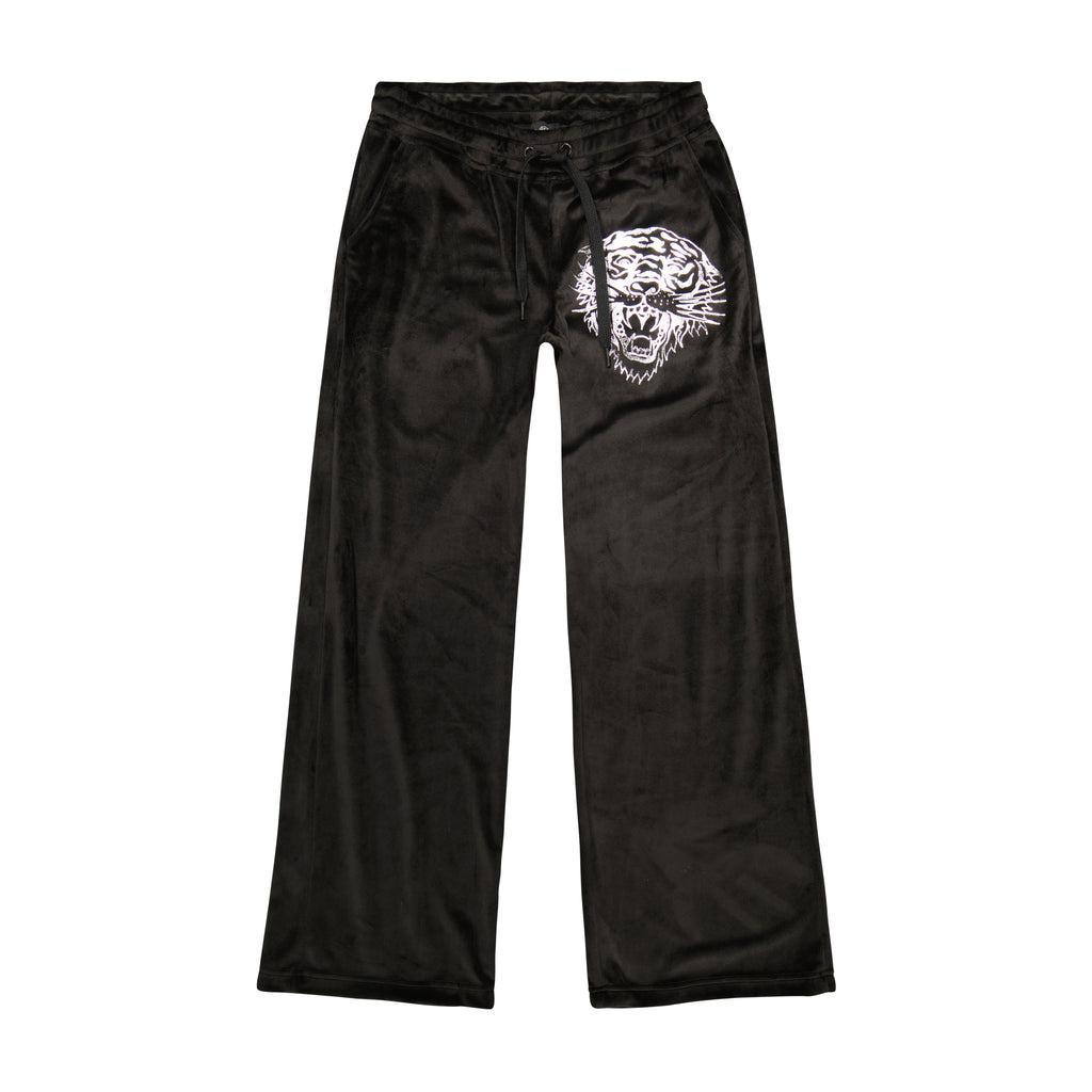 Tiger Head Y2K Velour Sweatpants Product Image