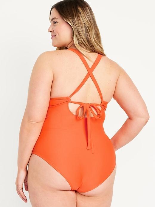 Tie-Back One-Piece Swimsuit Product Image