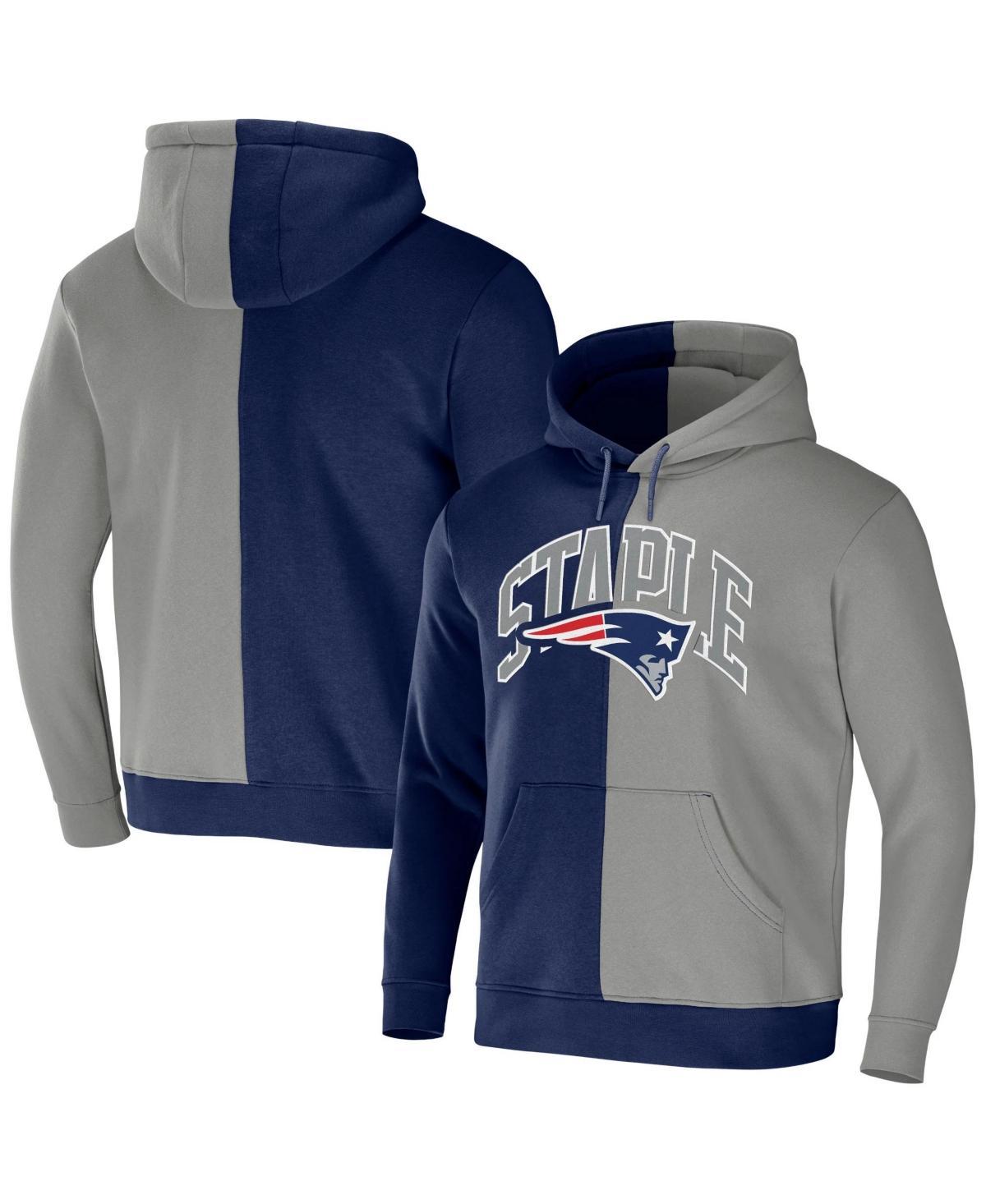 Mens Nfl X Staple Navy New England Patriots Split Logo Pullover Hoodie - Navy Product Image