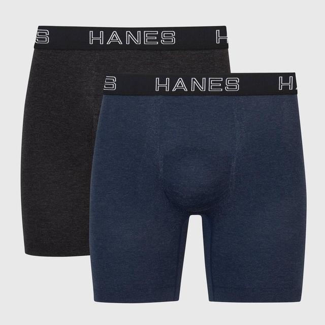 Hanes Premium Mens Seamless Boxer Briefs 2pk - Heathered Product Image