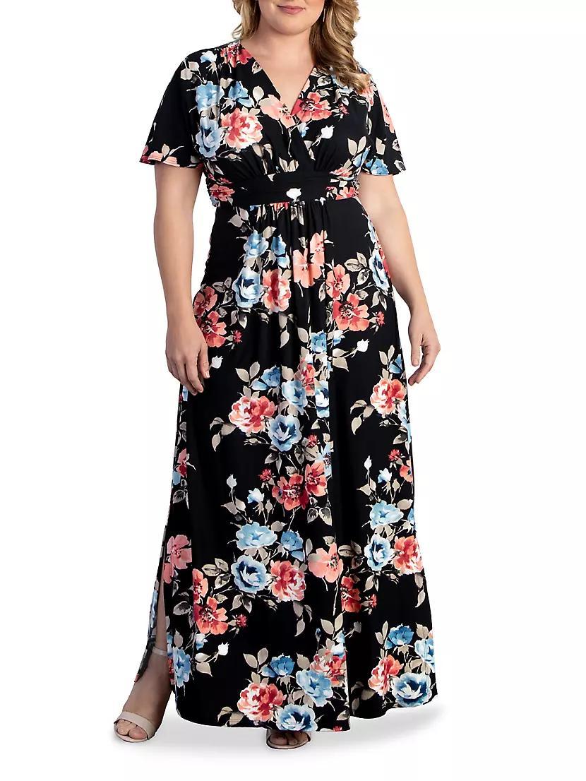 Vienna Floral Jersey Maxi Dress Product Image