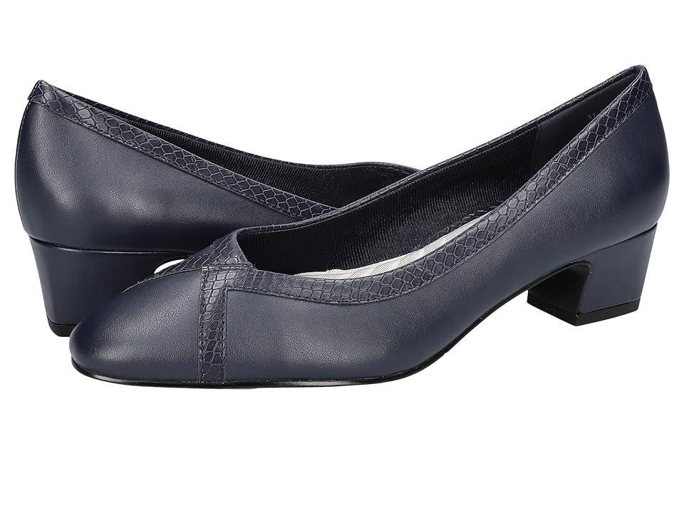 Myrtle by Easy Street Womens Block Heel Pumps Blue Product Image