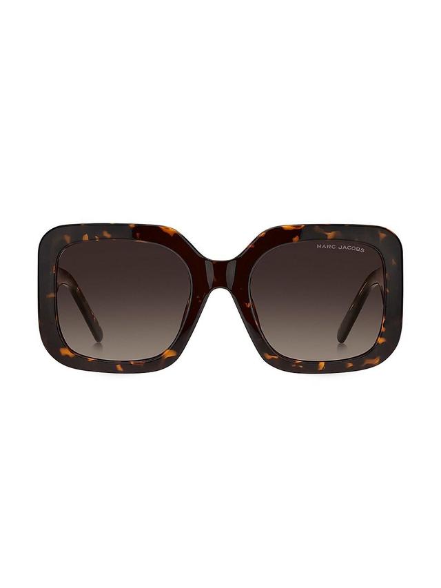 Womens 53MM Square Logo Sunglasses Product Image