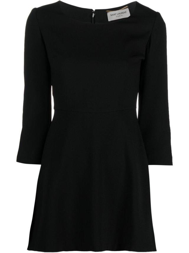 Scoop-neck A-line Dress In 1000 Product Image