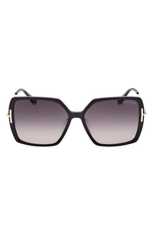 TOM FORD Joanna 59mm Gradient Butterfly Sunglasses Product Image