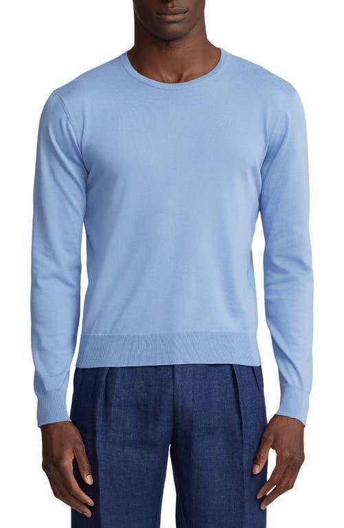 Mens Crewneck Cotton Sweater Product Image