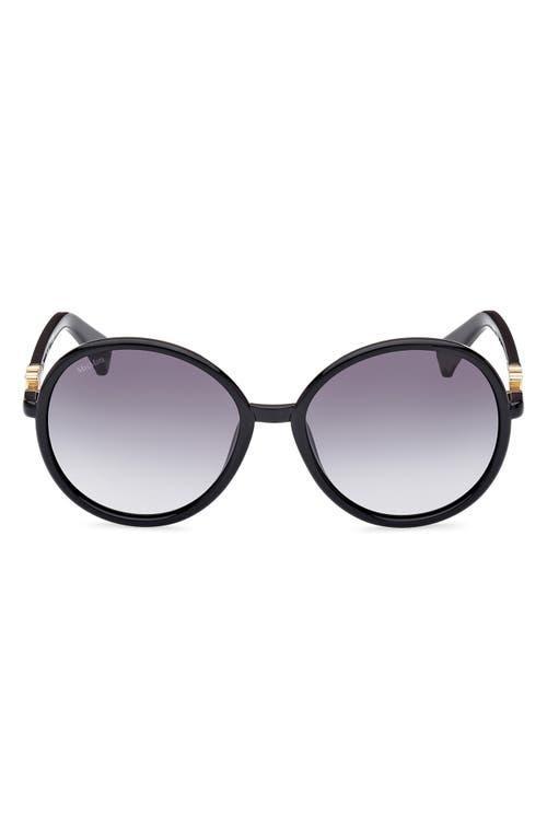 Max Mara 58mm Gradient Round Sunglasses Product Image